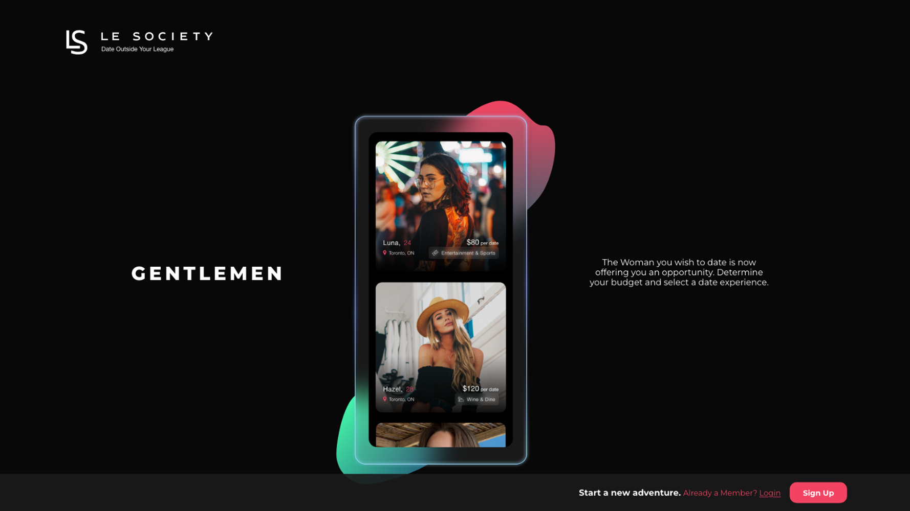 Le Society main page